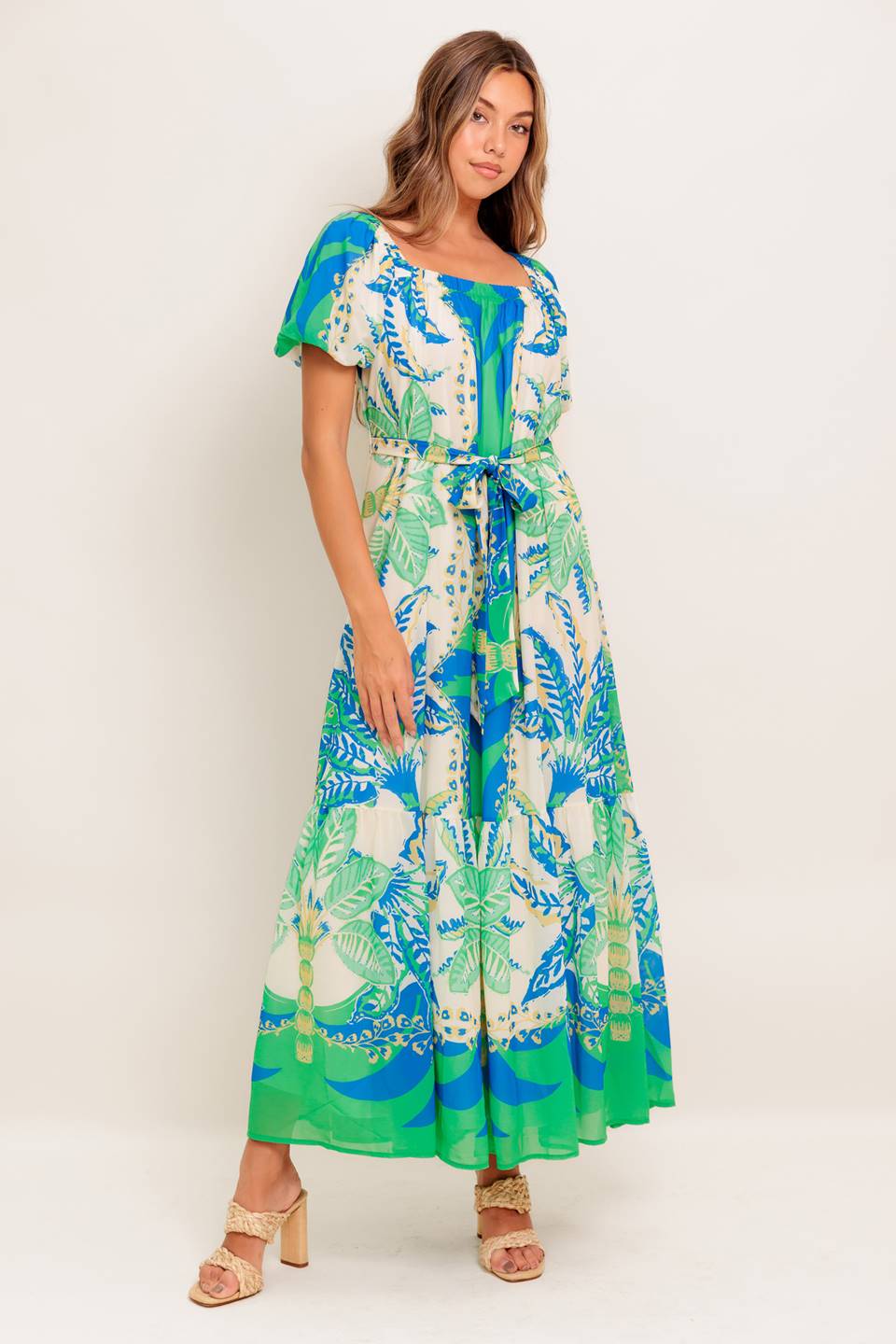 Palm Spring Nights Women's Woven Maxi Dress