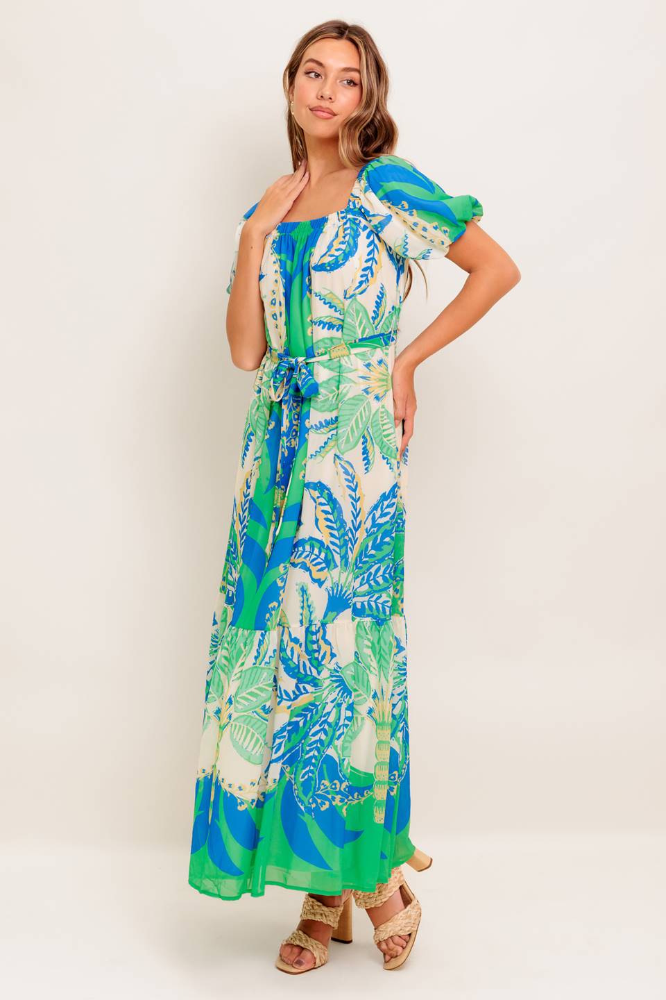 Palm Spring Nights Women's Woven Maxi Dress