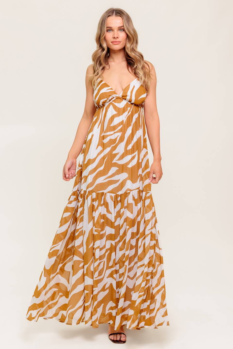 Robe Maxi Tissée Amande Baisée par la Rosée