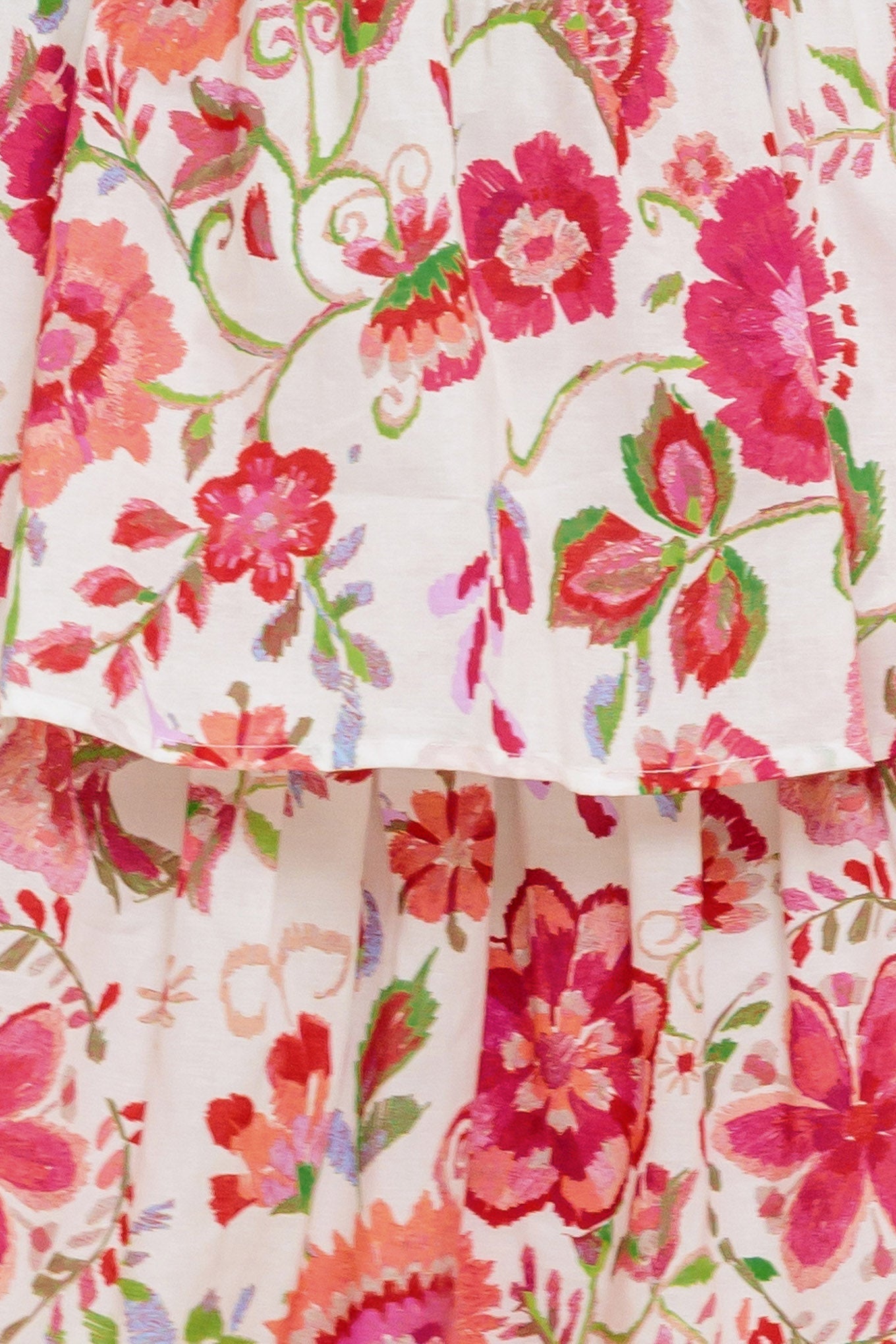 Floral Rhapsody Vævet Maxikjole