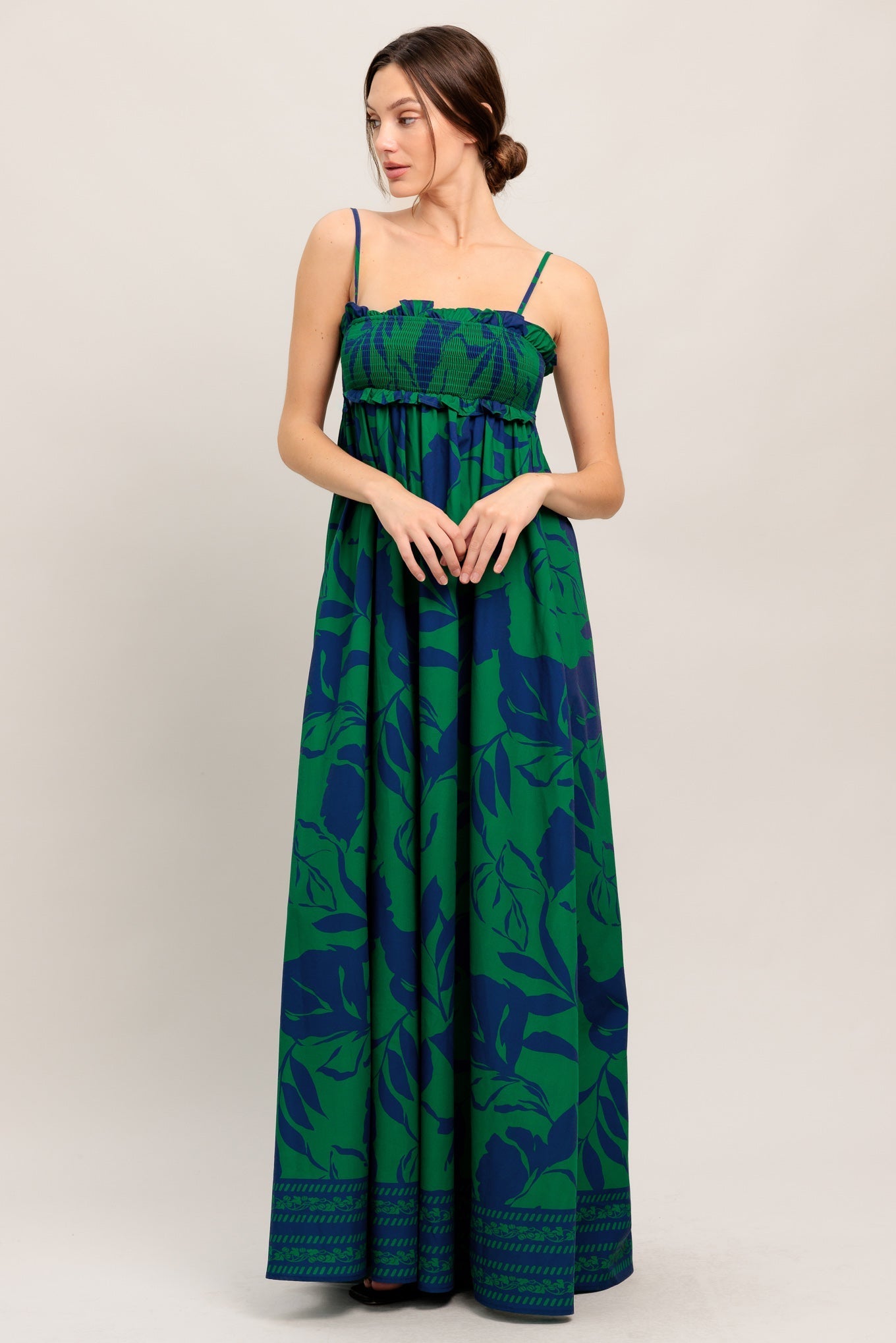 Garden Path Woven Maxi Dress