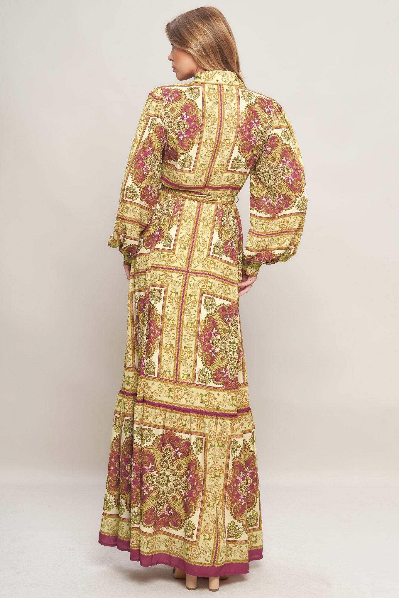 Robe Maxi Tissée Bohème Royale