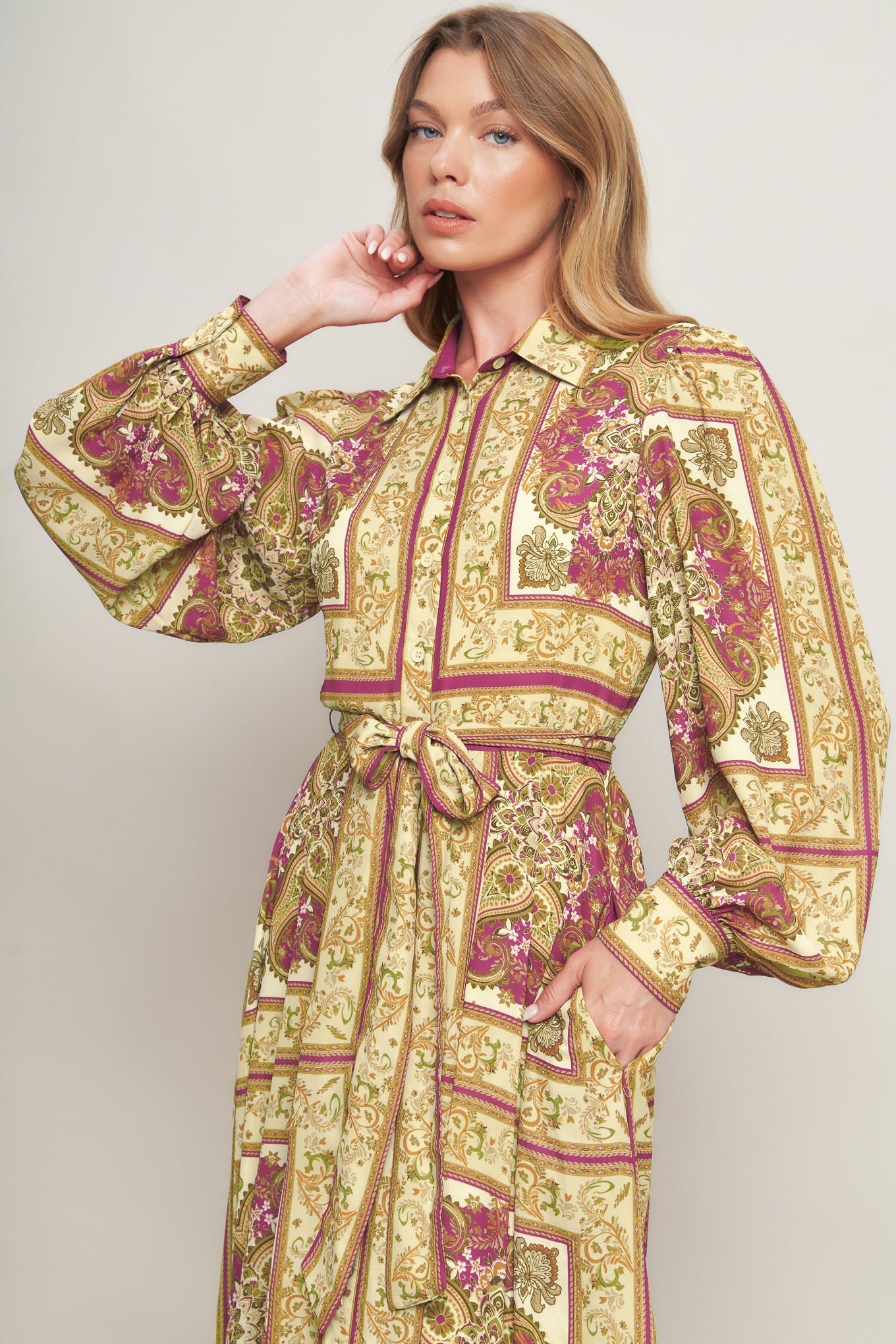 Robe Maxi Tissée Bohème Royale