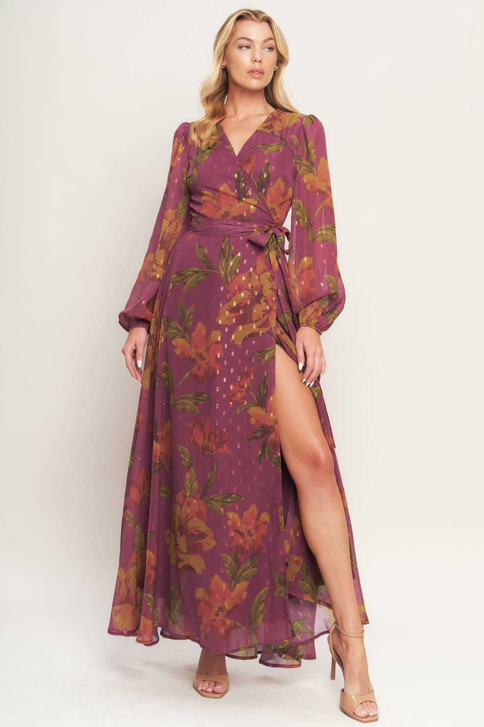 Robe Maxi Tissée Jardin de Braises