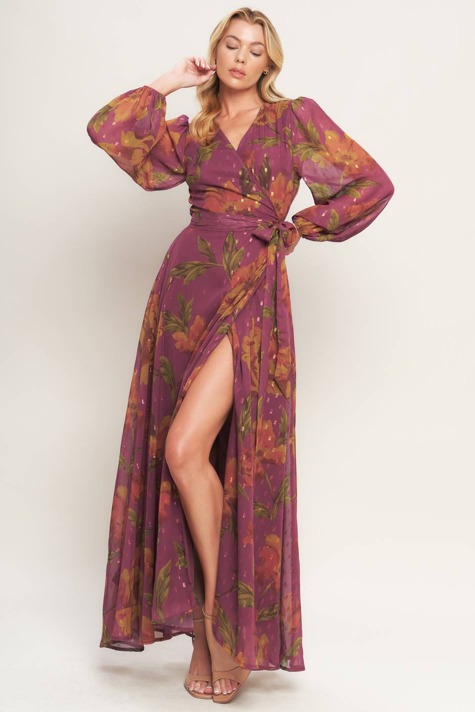 Robe Maxi Tissée Jardin de Braises