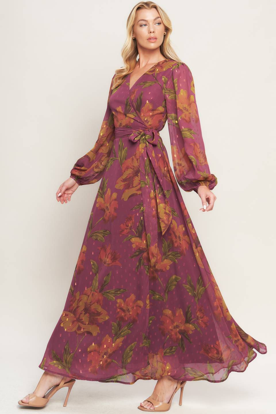 Robe Maxi Tissée Jardin de Braises