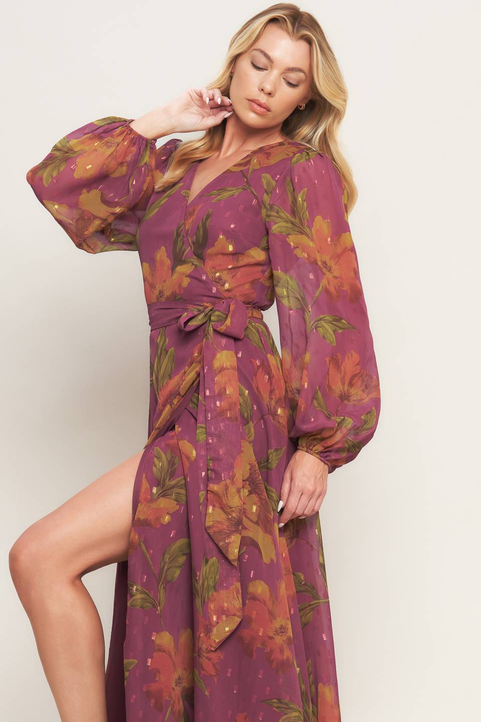 Robe Maxi Tissée Jardin de Braises