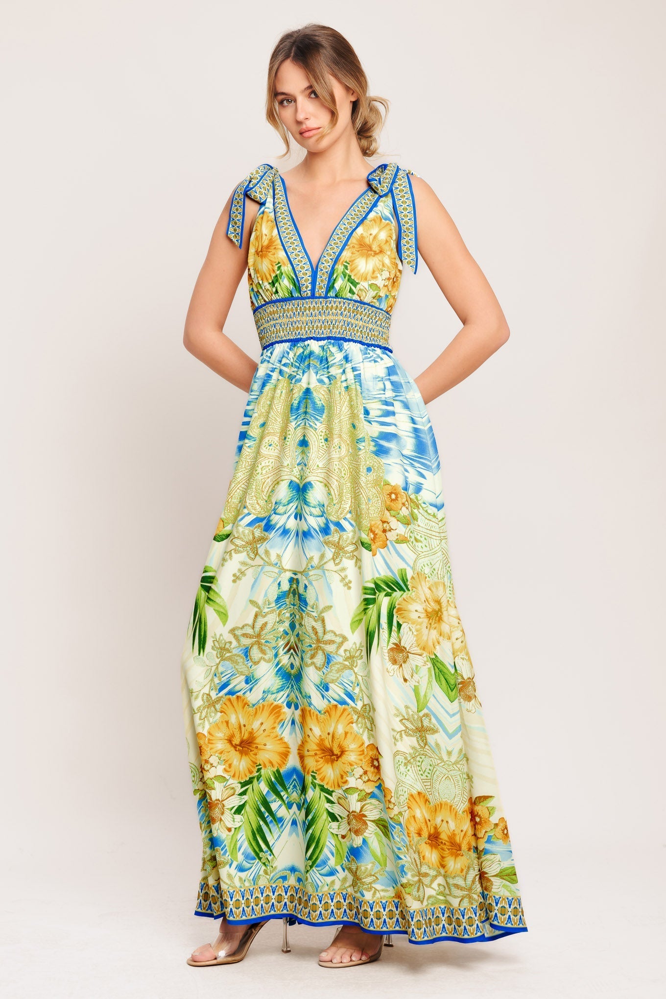 Opulent Woven Resort Maxi Dress