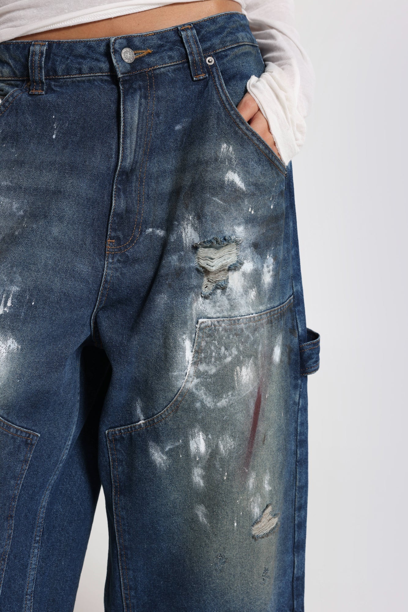 Splatter Crop XL Carpenter Jeans