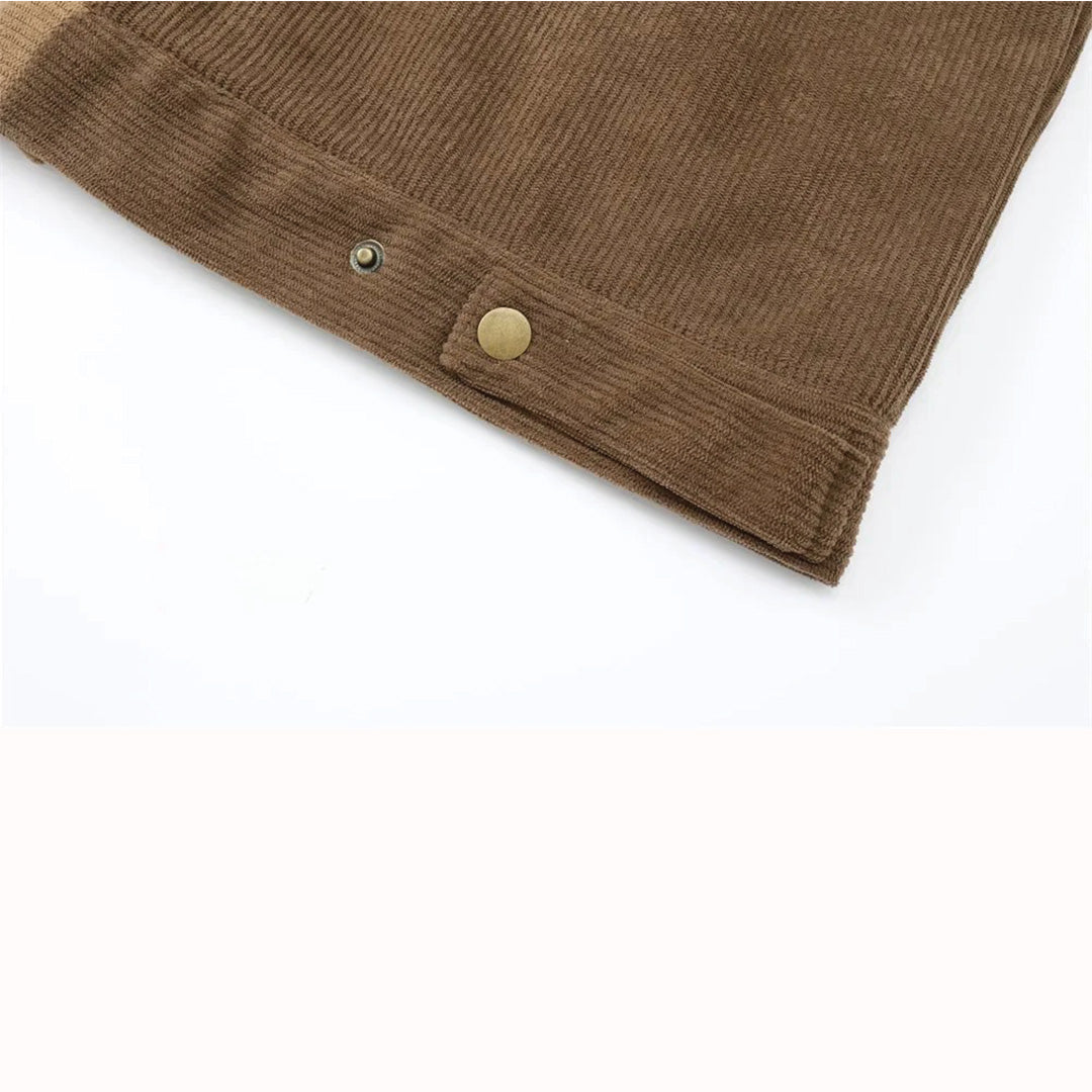 Patchwork Cargo Denim Jakke