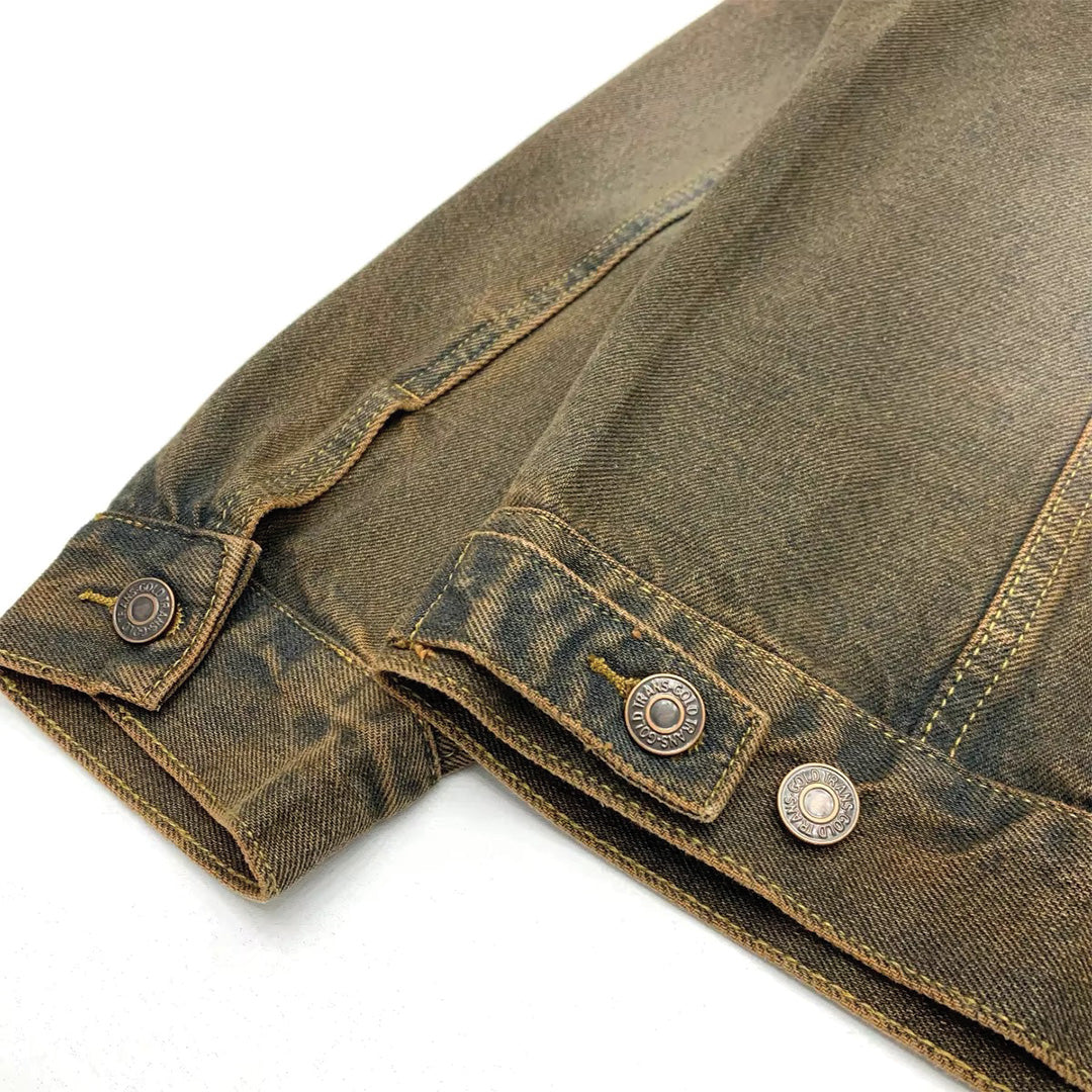 Patchwork Cargo Denim Jacket