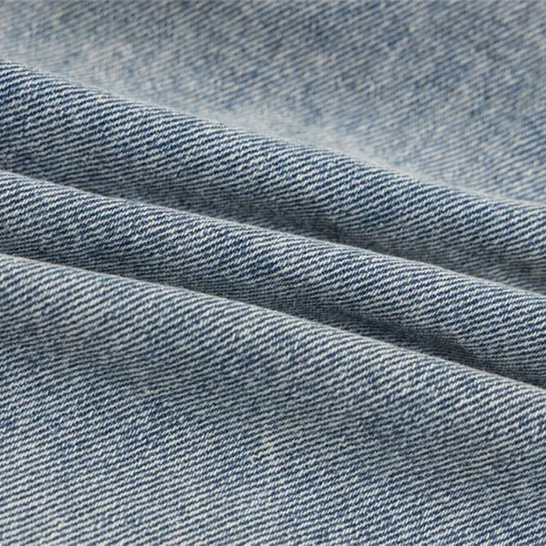 Patchwork Cargo Denim Jakke
