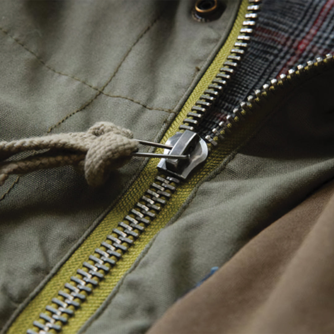 Patchwork Cargo Denim Jacket