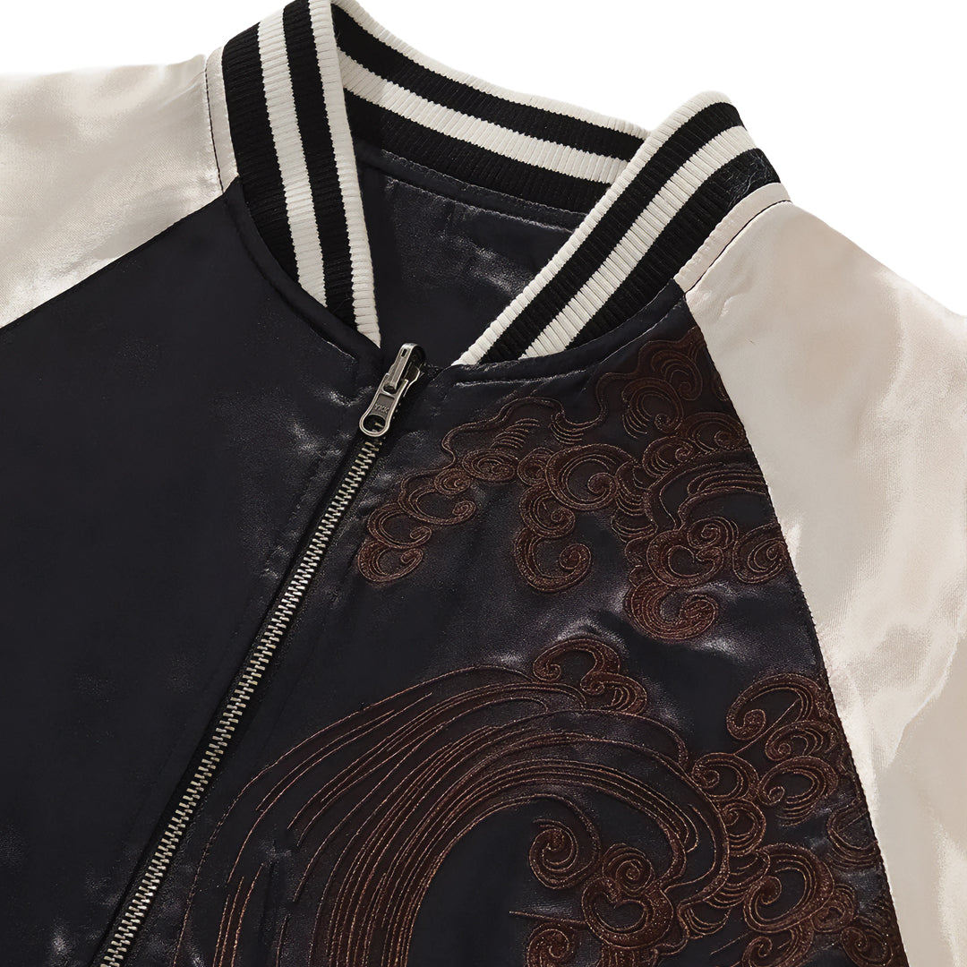 Patchwork Cargo Denim Jacket