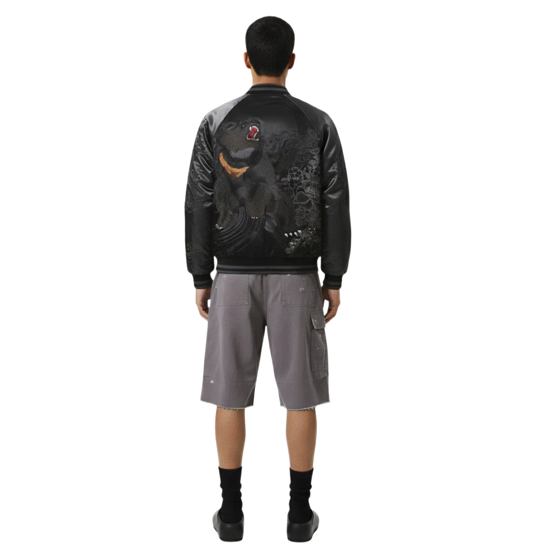 Patchwork Cargo Denim Jacket
