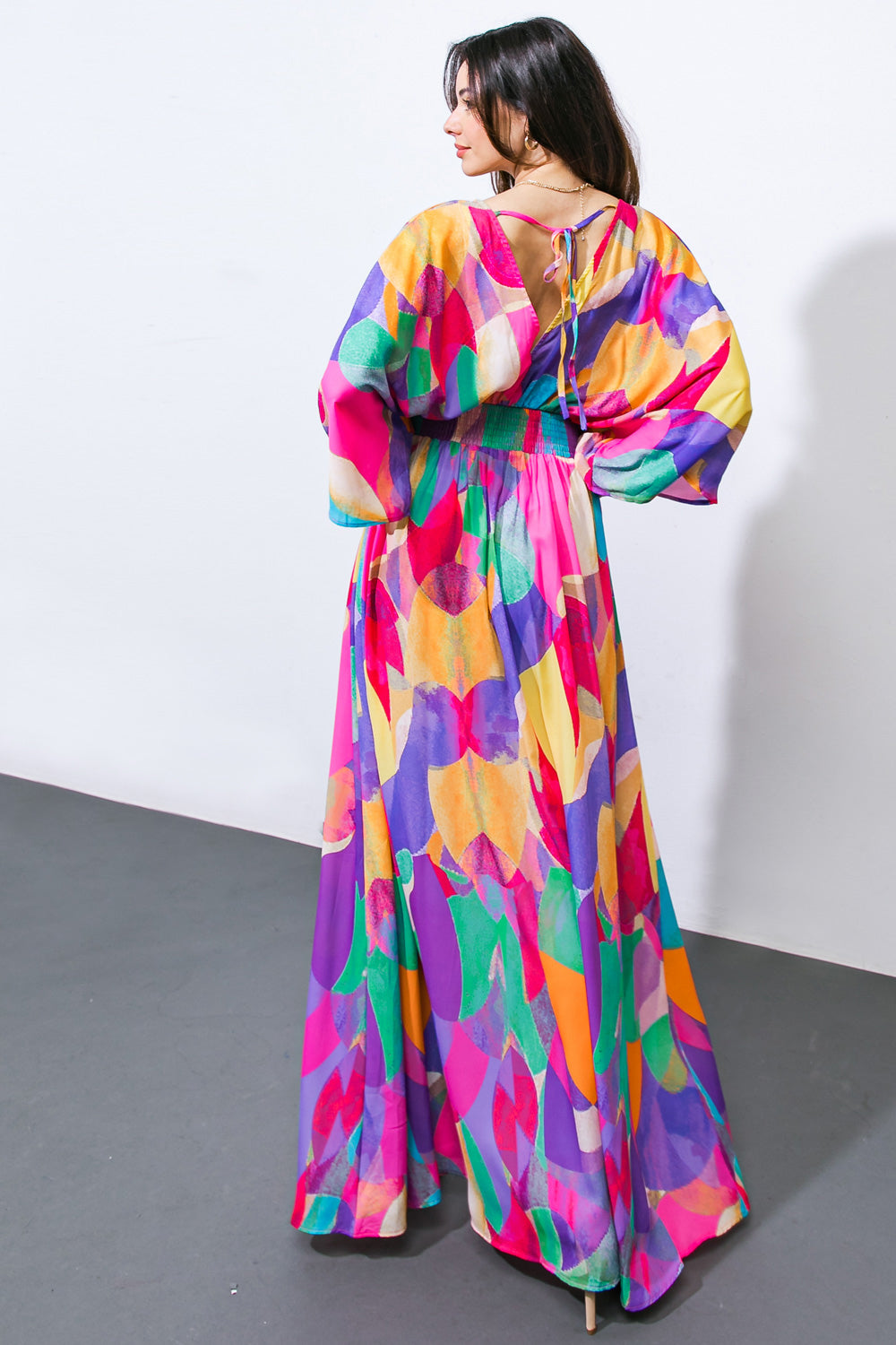 ROBE MAXI TISSÉE LET HER SHINE