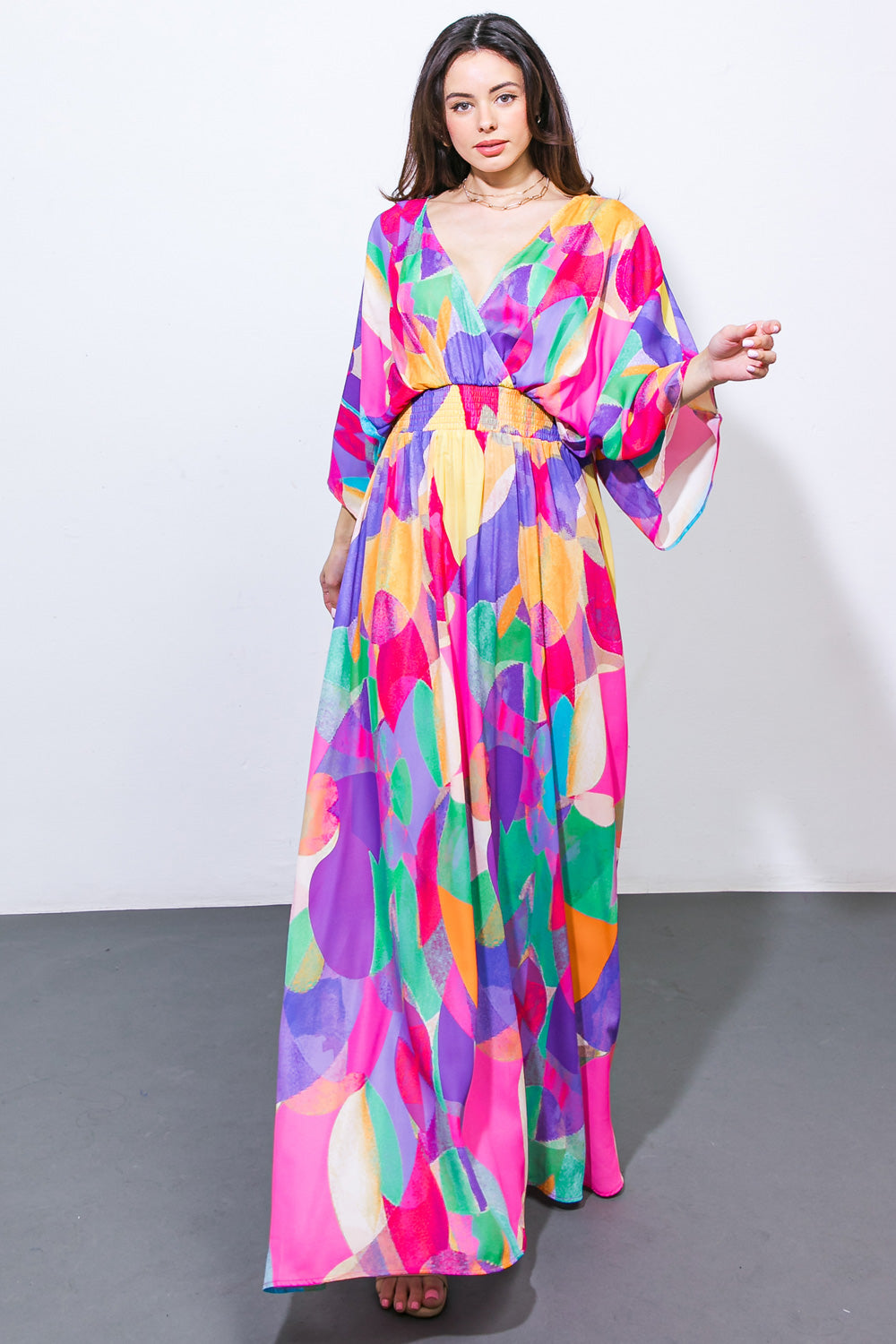 ROBE MAXI TISSÉE LET HER SHINE