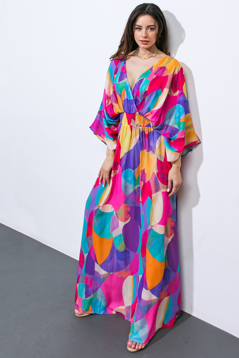 ROBE MAXI TISSÉE LET HER SHINE
