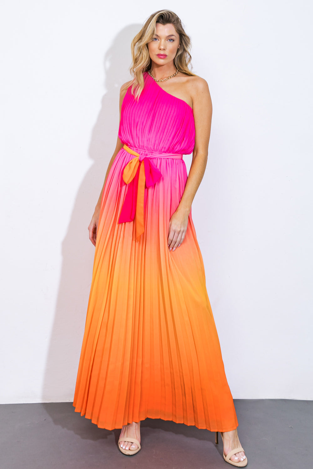 Printed woven maxi dress