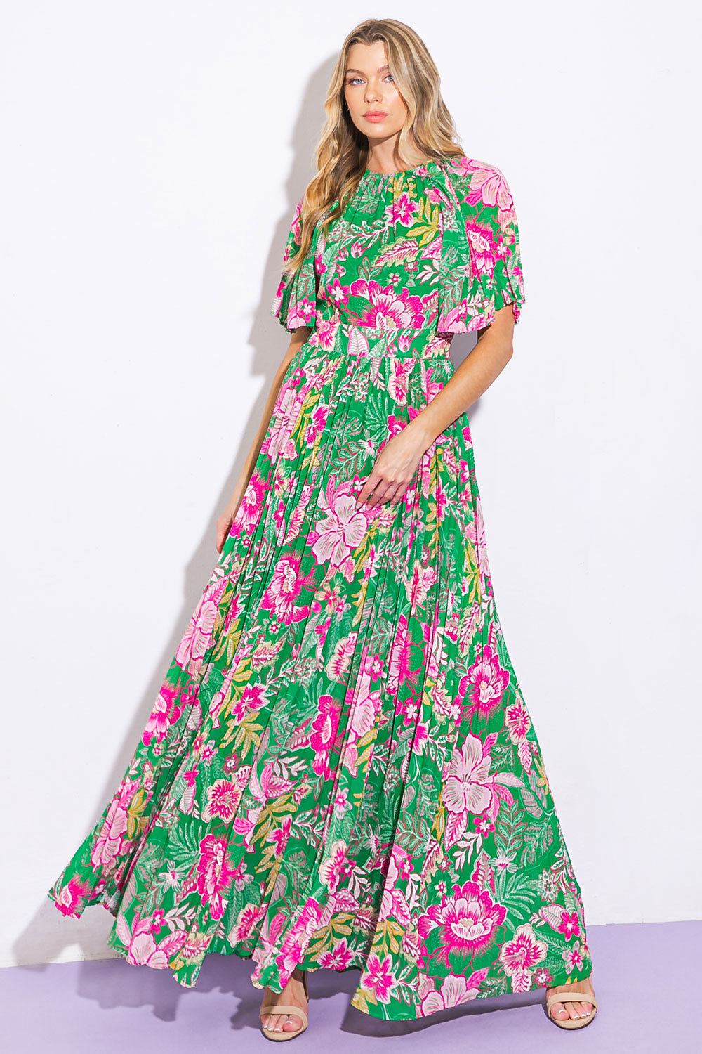 All-Night Revival Woven Maxi Dress