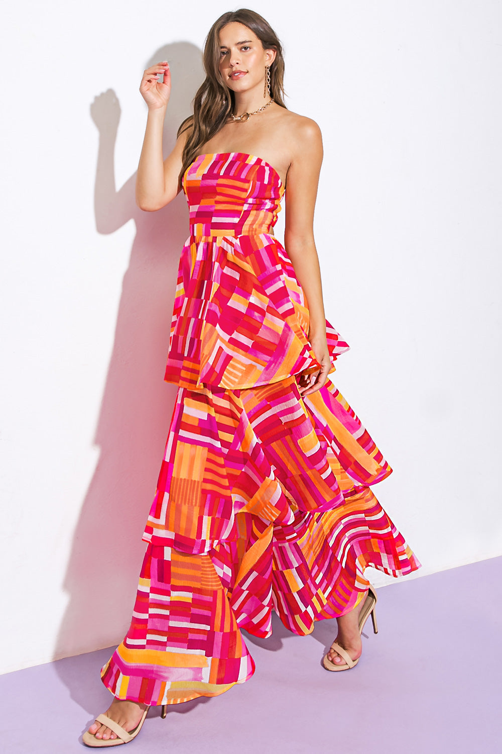 Evening Breeze Flowy Woven Maxi Dress