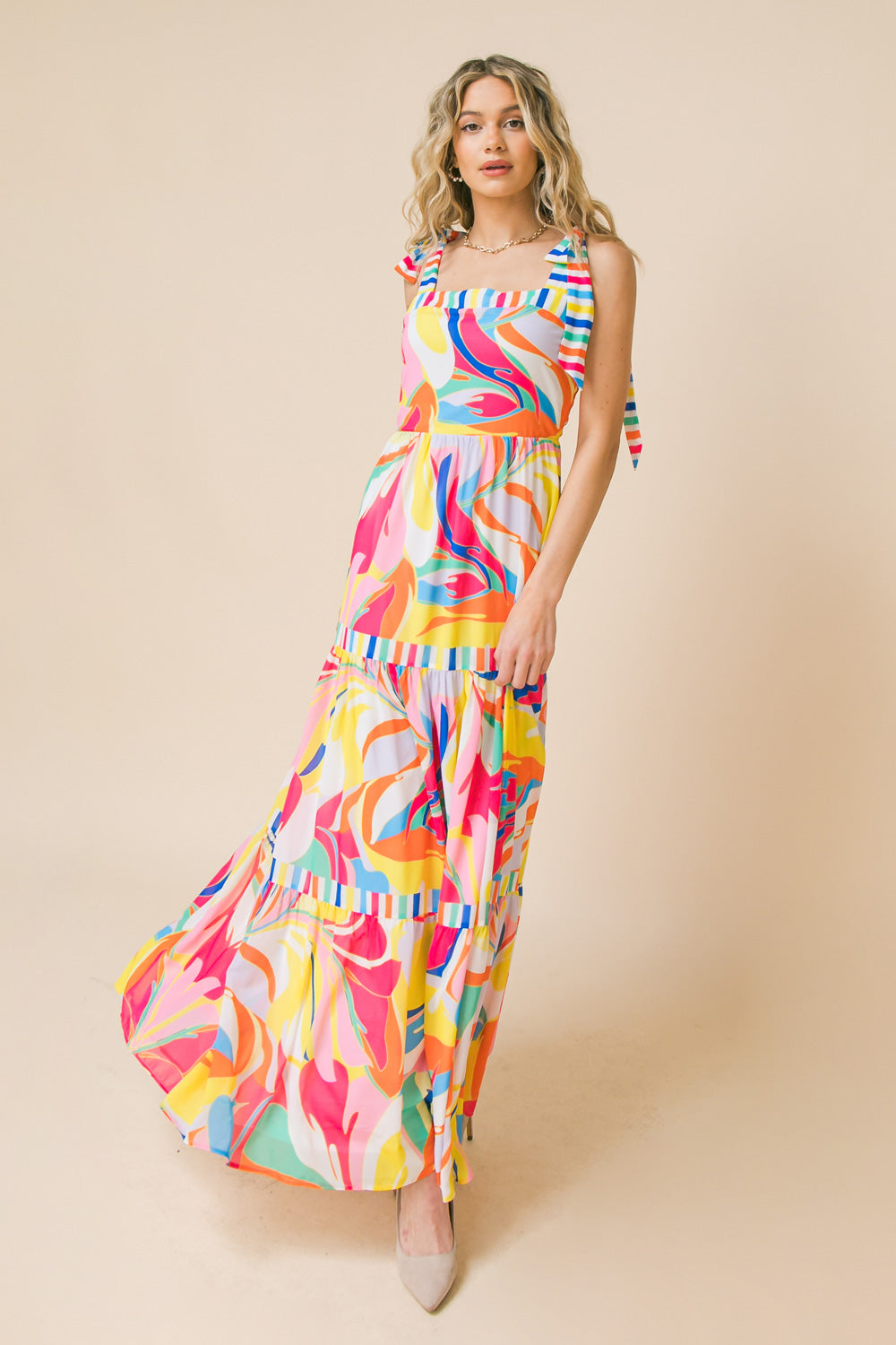 "TEA PARTY WOVEN" MAXI DRESS