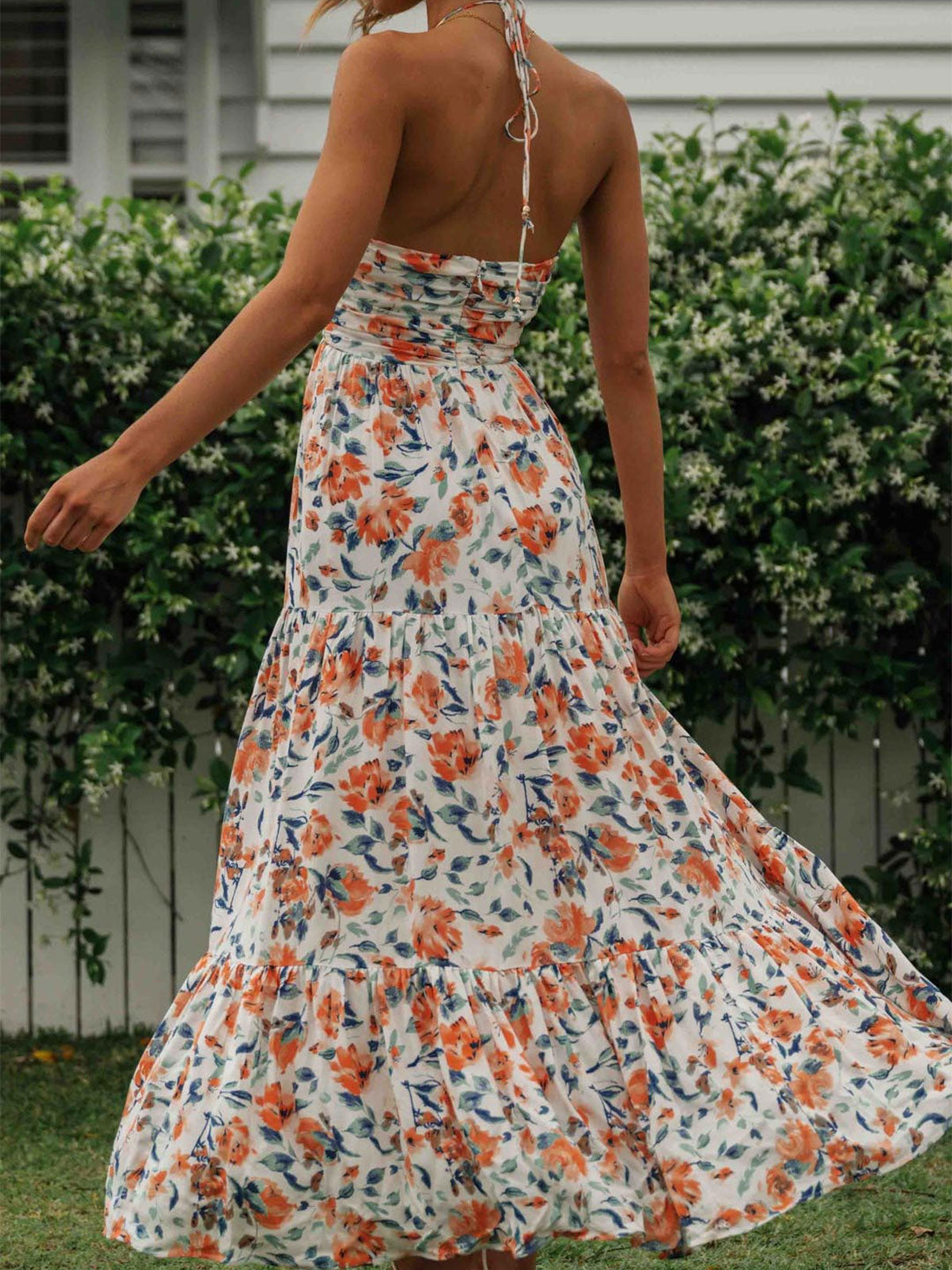 Resort Halter Maxi Jurk