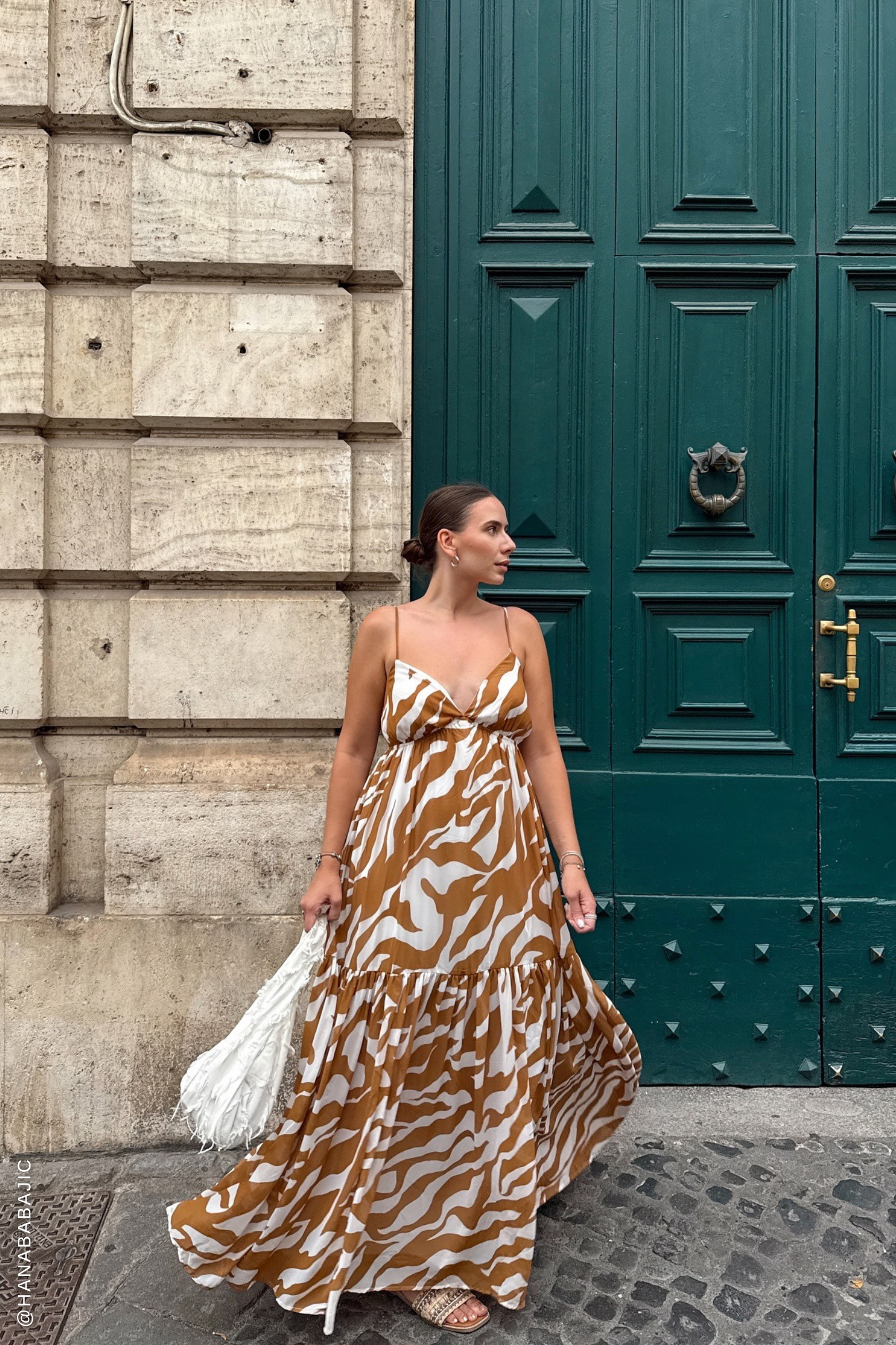 Robe Maxi Tissée Amande Baisée par la Rosée