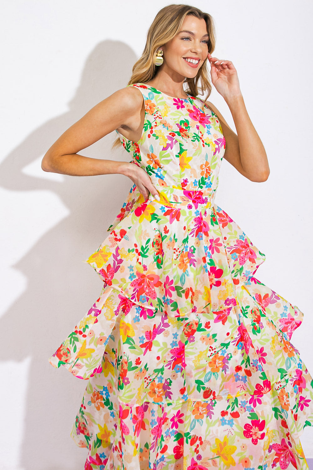 Del Rey High-Rise Woven Maxi Dress