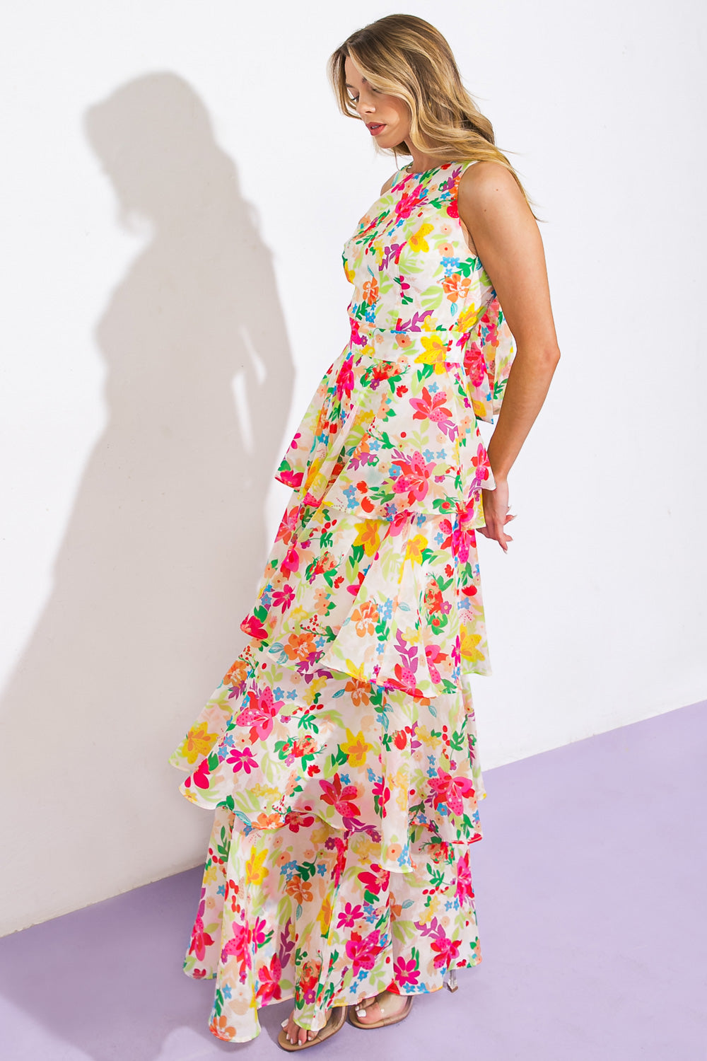 Del Rey High-Rise Woven Maxi Dress